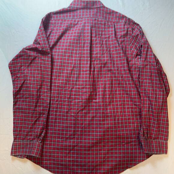 Ralph Lauren Shirt Mens XL Red Plaid Long Sleeve Button Up Preppy Western VTG - Picture 2 of 6